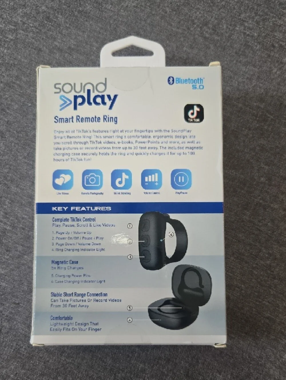Smart Remote Ring - Black
